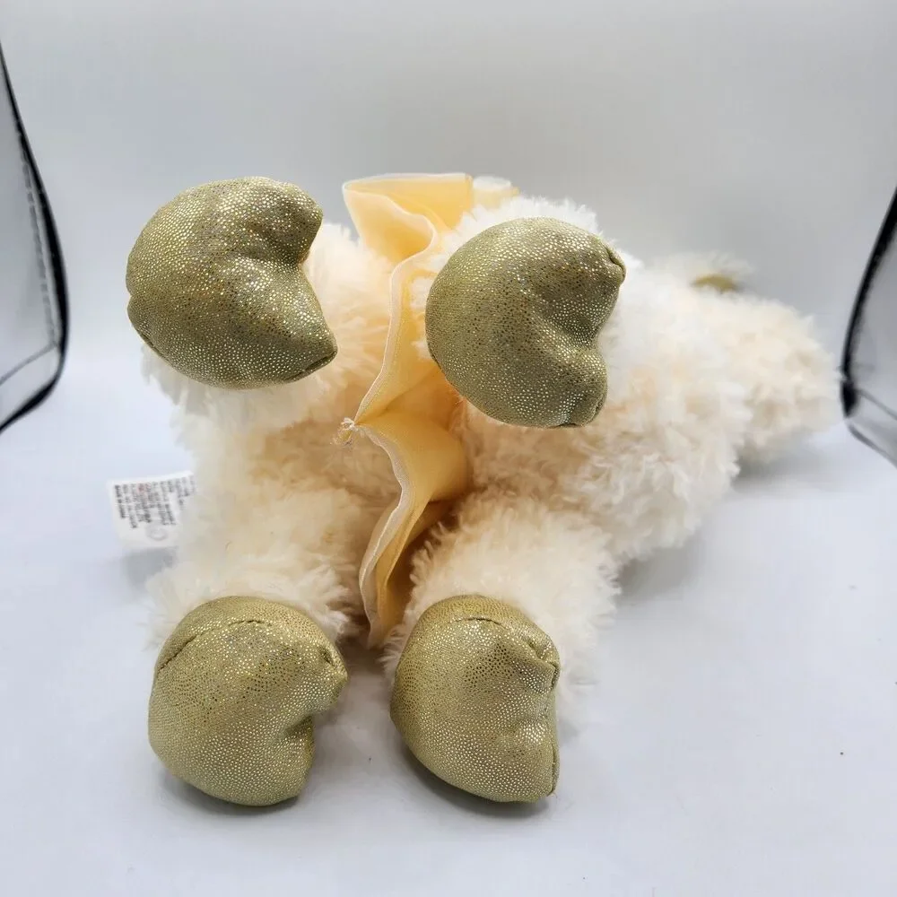 Ganz Festive Ballerina Llama Plush Gold Tutu Dance Beans Stuffed Plush Toy (A)